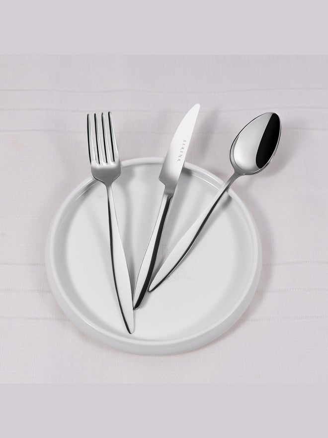 Serenk Milan 18-Piece Premium 18/10 Stainless Steel Cutlery Set - Image 4